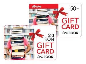 gift card 20 lei si 50 lei evobook