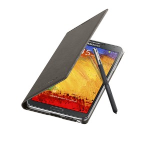 Galaxy Note3 FlipCover_004_Open Pen_Mocha Gray