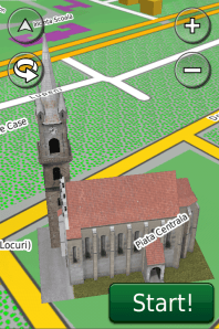 Biserica Evanghelica Fortificata de la Bistrita in ROAD2013.40 pe Nuvi 3790-2