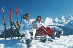 Sun skiing Austria 2