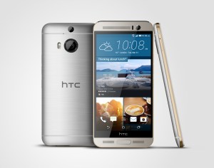 HTC One M9+ Gold on Silver_1
